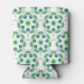 Blattmuster, Muster von Blätter, grüne Blätter Dosenkühler (Rückseite)