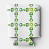 Blattmuster, Muster von Blätter, grüne Blätter Dosenkühler (Rückseite)