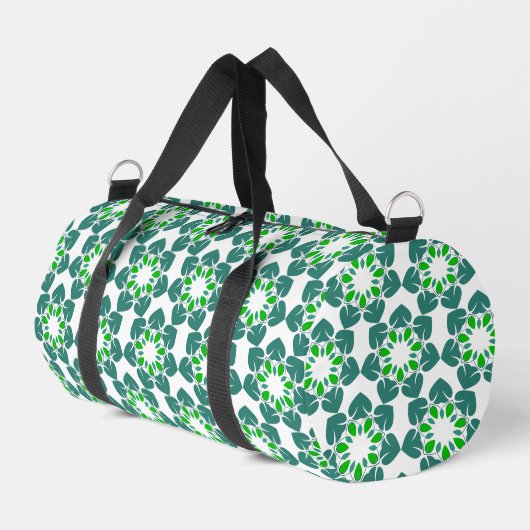 Blattmuster, Muster von Blätter, grüne Blätter Duffle Bag (Linke Seite)