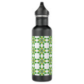 Blattmuster, Muster von Blätter, grüne Blätter Edelstahlflasche (Rechts)