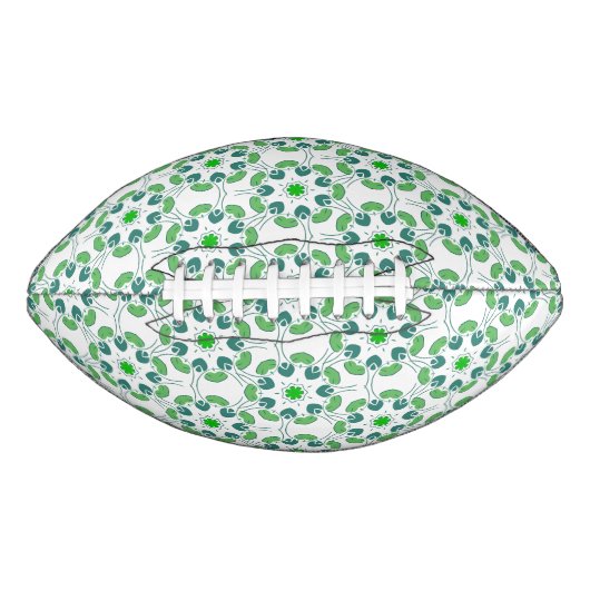 Blattmuster, Muster von Blätter, grüne Blätter Football (Vorderseite)