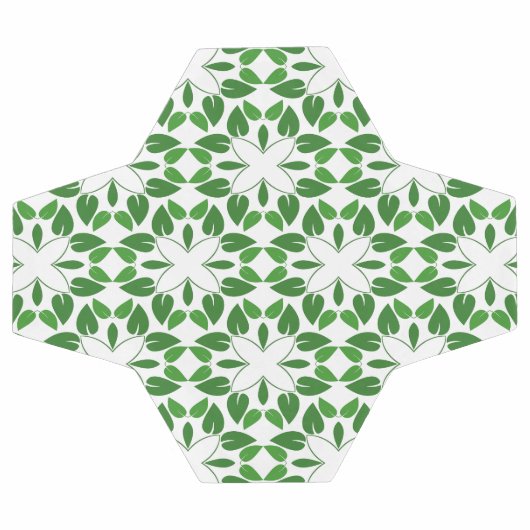 Blattmuster, Muster von Blätter, grüne Blätter Fußball (Flach)