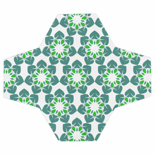 Blattmuster, Muster von Blätter, grüne Blätter Fußball (Flach)