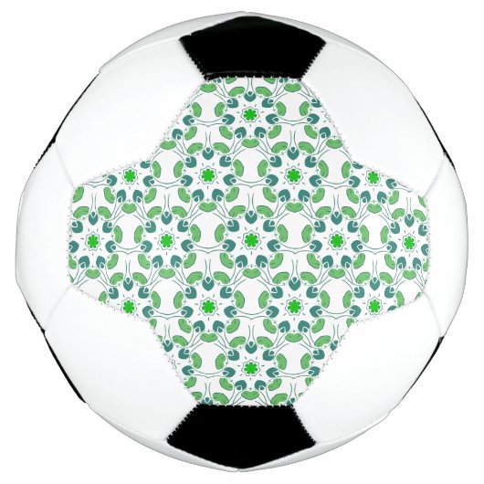 Blattmuster, Muster von Blätter, grüne Blätter Fußball (Vorderseite)