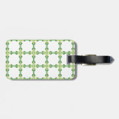 Blattmuster, Muster von Blätter, grüne Blätter Gepäckanhänger (Rückseite horizontal)