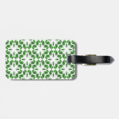 Blattmuster, Muster von Blätter, grüne Blätter Gepäckanhänger (Rückseite horizontal)