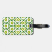 Blattmuster, Muster von Blätter, grüne Blätter Gepäckanhänger (Rückseite horizontal)