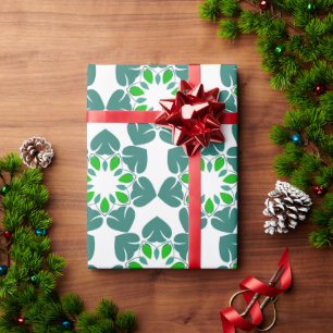 Blattmuster, Muster von Blätter, grüne Blätter Geschenkpapier