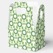 Blattmuster, Muster von Blätter, grüne Blätter Geschenkschachtel (Geöffnet)