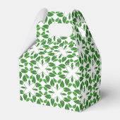 Blattmuster, Muster von Blätter, grüne Blätter Geschenkschachtel (Rückseite)