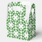 Blattmuster, Muster von Blätter, grüne Blätter Geschenkschachtel (Geöffnet)