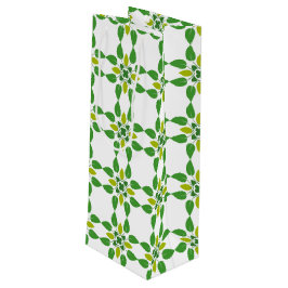 Blattmuster, Muster von Blätter, grüne Blätter Geschenktüte Für Weinflaschen