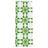 Blattmuster, Muster von Blätter, grüne Blätter Geschenktüte Für Weinflaschen (Vorderseite)