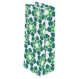 Blattmuster, Muster von Blätter, grüne Blätter Geschenktüte Für Weinflaschen