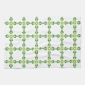 Blattmuster, Muster von Blätter, grüne Blätter Geschirrtuch (Horizontal)