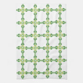Blattmuster, Muster von Blätter, grüne Blätter Geschirrtuch (Vertikal)