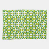 Blattmuster, Muster von Blätter, grüne Blätter Geschirrtuch (Horizontal)