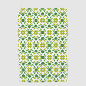 Blattmuster, Muster von Blätter, grüne Blätter Golfhandtuch (Vorderseite)