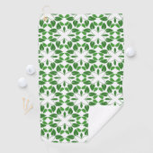 Blattmuster, Muster von Blätter, grüne Blätter Golfhandtuch (Insitu)