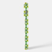 Blattmuster, Muster von Blätter, grüne Blätter iPhone Hülle (Linke Seite)