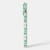 Blattmuster, Muster von Blätter, grüne Blätter iPhone Hülle (Linke Seite)