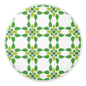 Blattmuster, Muster von Blätter, grüne Blätter Keramikknauf (Vorderseite)