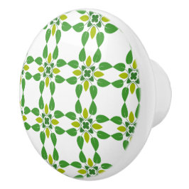 Blattmuster, Muster von Blätter, grüne Blätter Keramikknauf