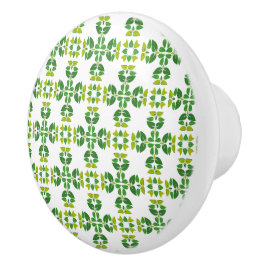 Blattmuster, Muster von Blätter, grüne Blätter Keramikknauf