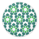 Blattmuster, Muster von Blätter, grüne Blätter Keramikknauf (Vorderseite)