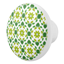 Blattmuster, Muster von Blätter, grüne Blätter Keramikknauf