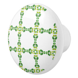 Blattmuster, Muster von Blätter, grüne Blätter Keramikknauf