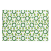 Blattmuster, Muster von Blätter, grüne Blätter Kissenbezug (Rückseite)