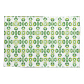 Blattmuster, Muster von Blätter, grüne Blätter Kissenbezug (Rückseite)