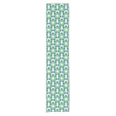 Blattmuster, Muster von Blätter, grüne Blätter Kurzer Tischläufer (Vorderseite)