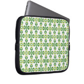 Blattmuster, Muster von Blätter, grüne Blätter Laptopschutzhülle (Vorne Rechts)