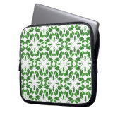 Blattmuster, Muster von Blätter, grüne Blätter Laptopschutzhülle (Vorderseite Links)