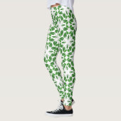 Blattmuster, Muster von Blätter, grüne Blätter Leggings (Links)
