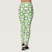 Blattmuster, Muster von Blätter, grüne Blätter Leggings (Rückseite)