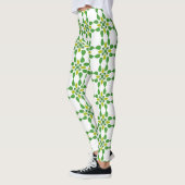 Blattmuster, Muster von Blätter, grüne Blätter Leggings (Links)