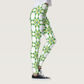 Blattmuster, Muster von Blätter, grüne Blätter Leggings (Rechts)