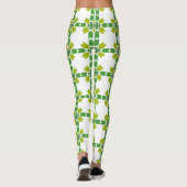 Blattmuster, Muster von Blätter, grüne Blätter Leggings (Rückseite)