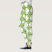 Blattmuster, Muster von Blätter, grüne Blätter Leggings (Links)