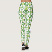 Blattmuster, Muster von Blätter, grüne Blätter Leggings (Rückseite)