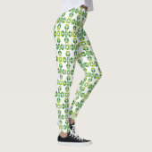 Blattmuster, Muster von Blätter, grüne Blätter Leggings (Rechts)