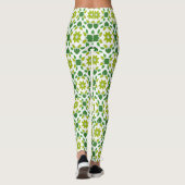 Blattmuster, Muster von Blätter, grüne Blätter Leggings (Rückseite)