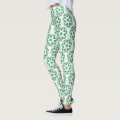 Blattmuster, Muster von Blätter, grüne Blätter Leggings (Links)