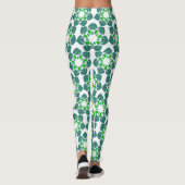 Blattmuster, Muster von Blätter, grüne Blätter Leggings (Rückseite)