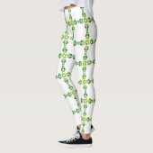 Blattmuster, Muster von Blätter, grüne Blätter Leggings (Links)