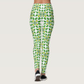 Blattmuster, Muster von Blätter, grüne Blätter Leggings (Rückseite)