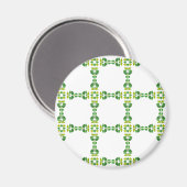 Blattmuster, Muster von Blätter, grüne Blätter Magnet (Vorderseite/Rückseite)
